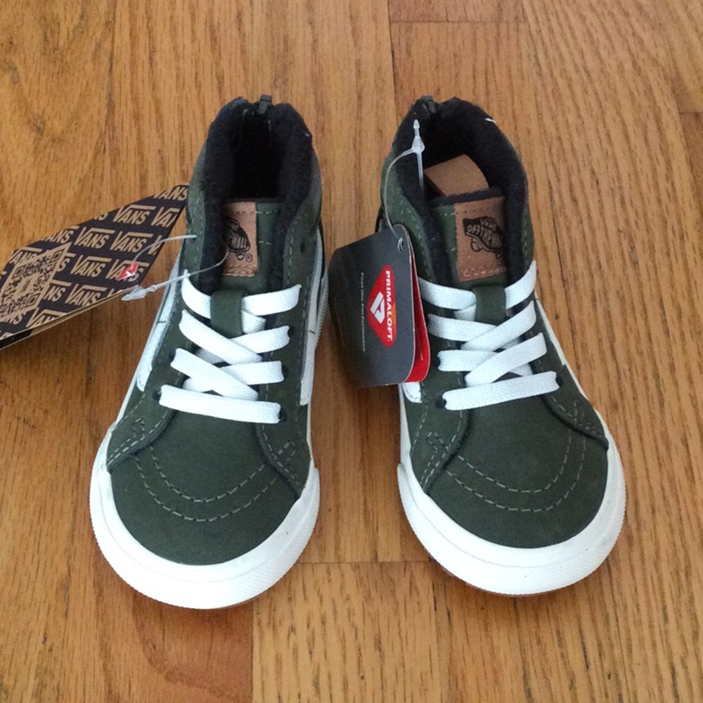 Vans Kids High-Top Sneakers - Green Leaf NWT